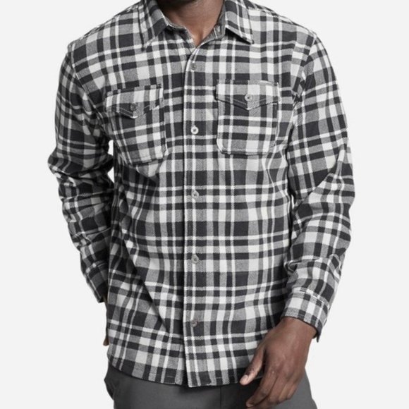 Eddie Bauer Other - Eddie Bauer Chutes Microfleece Flannel Shirt Storm
